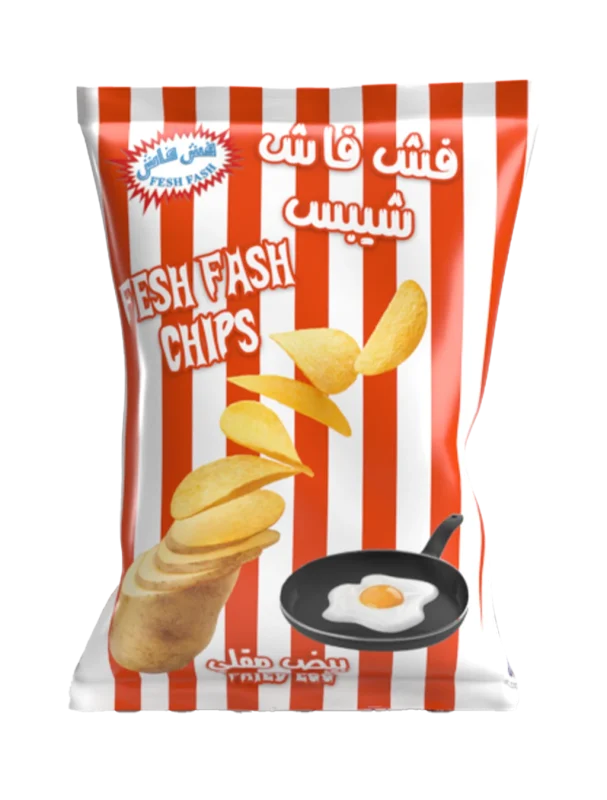 فش فاش شيبس بيض مقلي عائلي