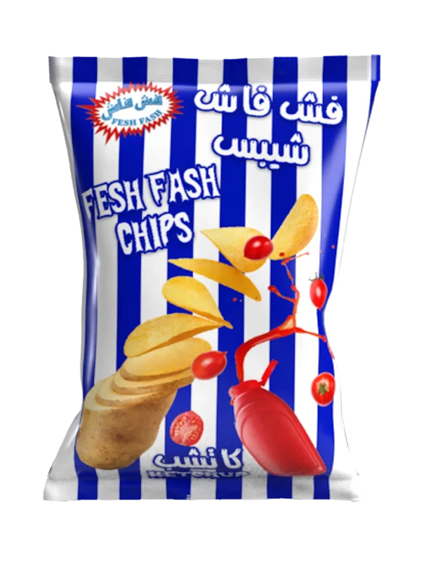 فش فاش شيبس كاتشب عائلي